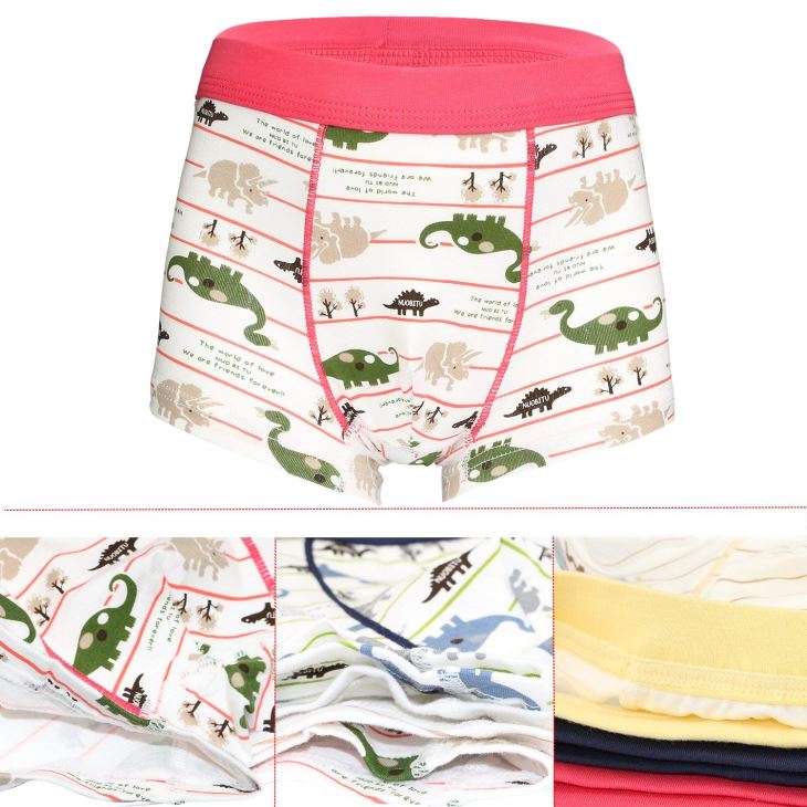 Dinosaur Printing Boys Boxer Briefs Shorts